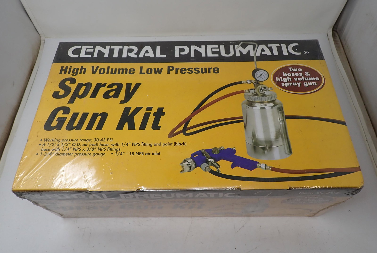 Central Pneumatic Spray Gun Kit: Item #93305