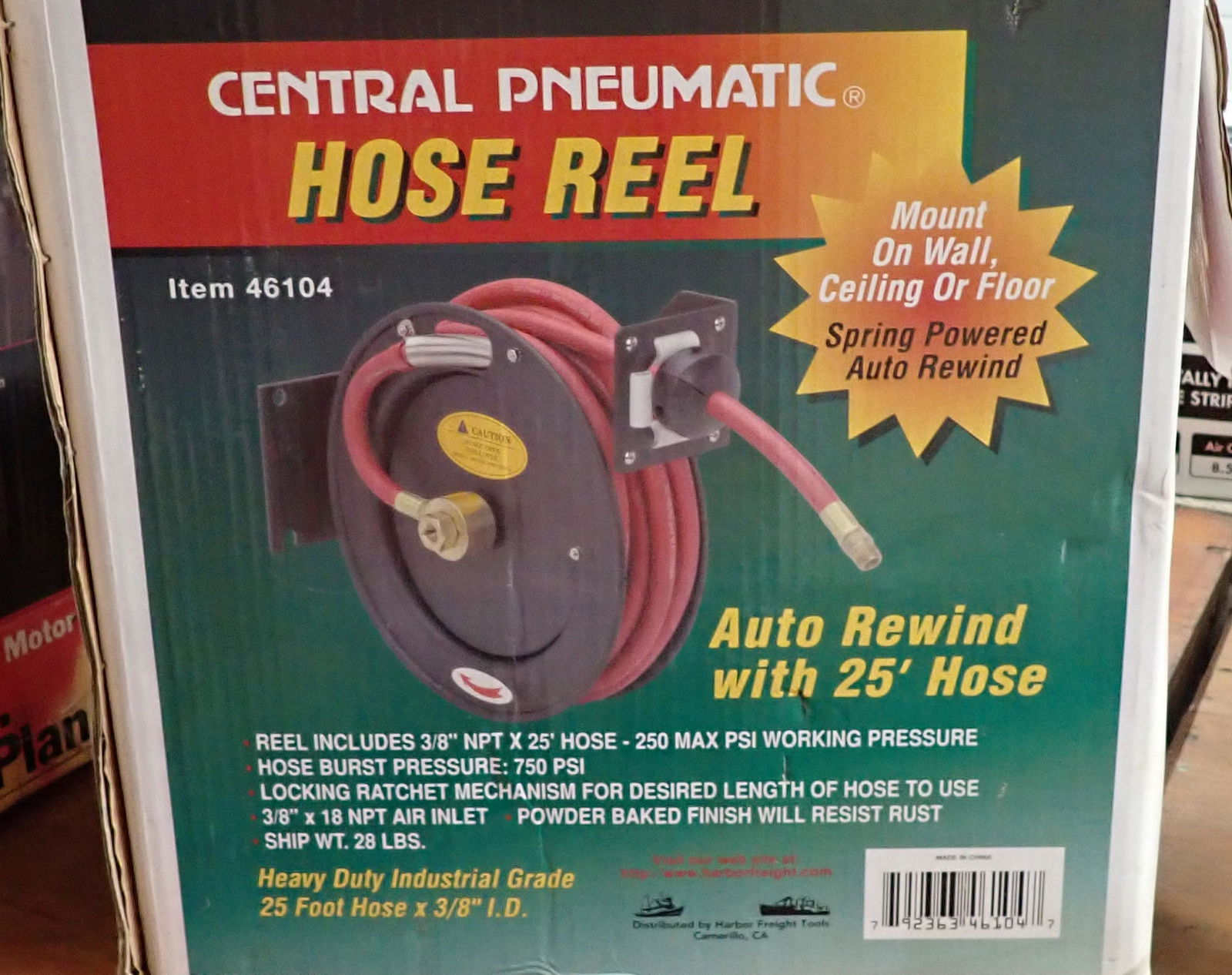 Central Pneumatic Hose Reel (1 of 3)