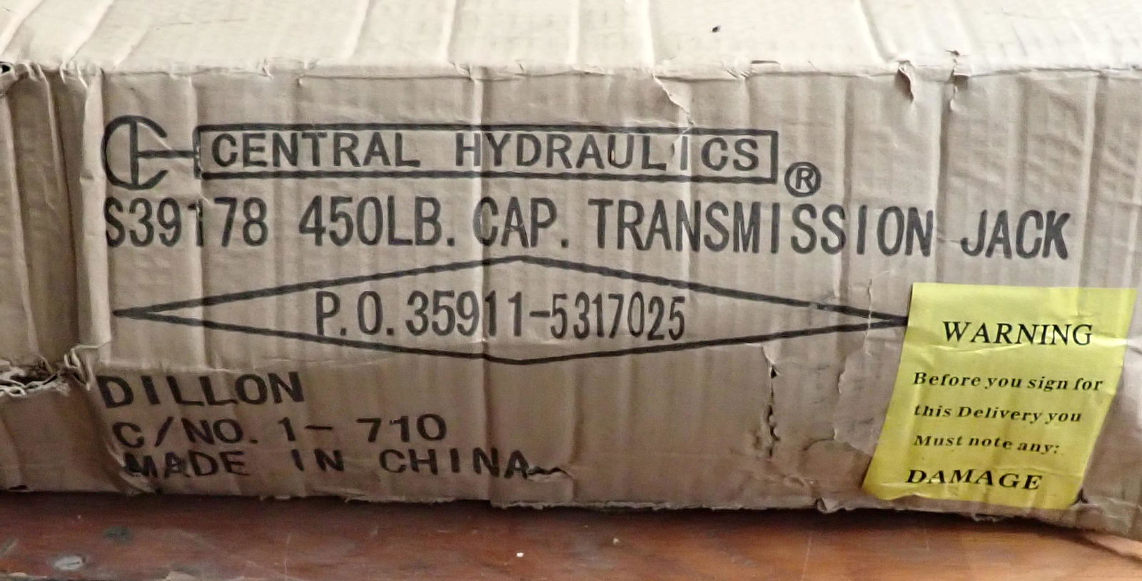 Central Hydraulics Transmission Jack (1 of 4)