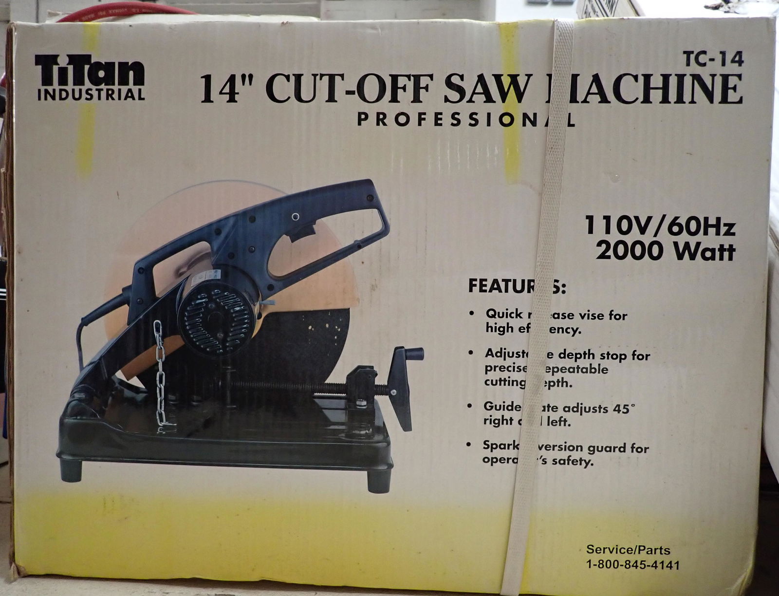 Tital Indl 14" Cutoff Saw Machine (1 of 2)