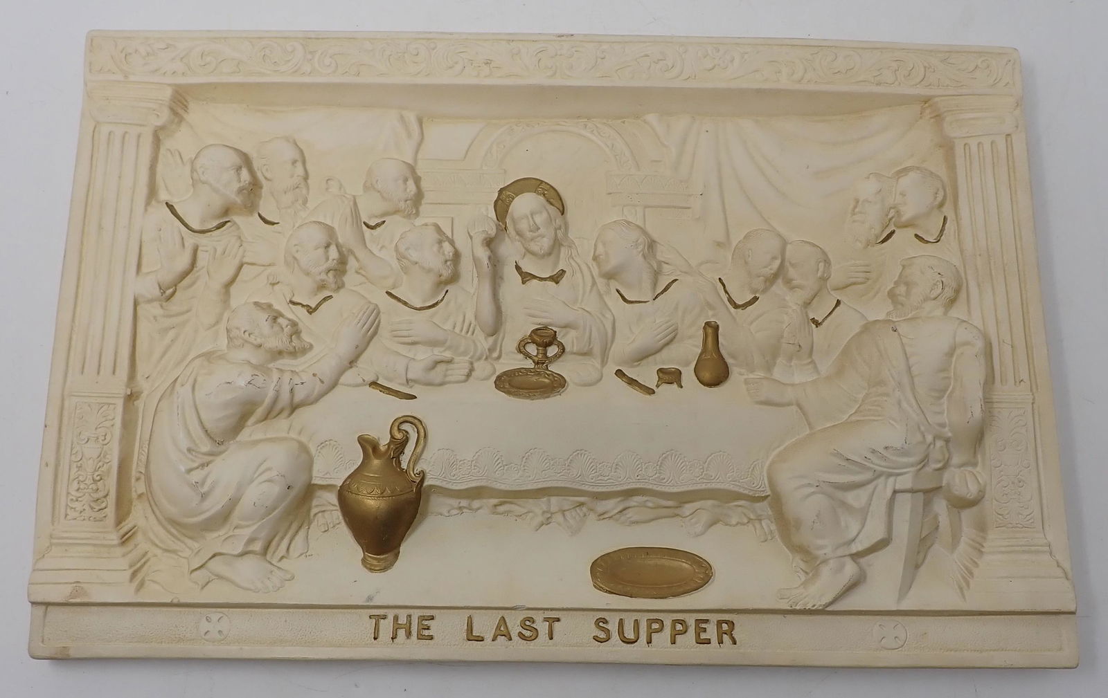 Chalkware Last Supper Plaque (1 of 3)