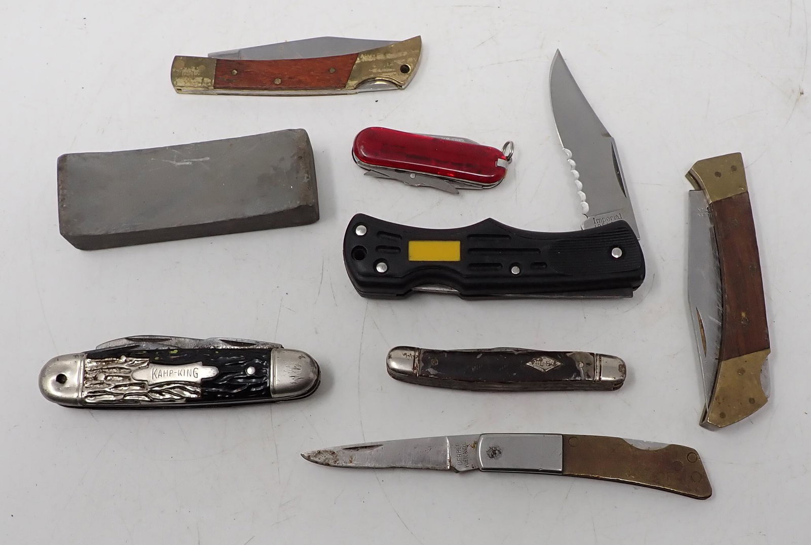 Pocket Knives and Sharpening Stone (1 of 3)