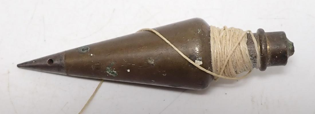 Vintage Brass 6oz Plumb Bob (1 of 1)