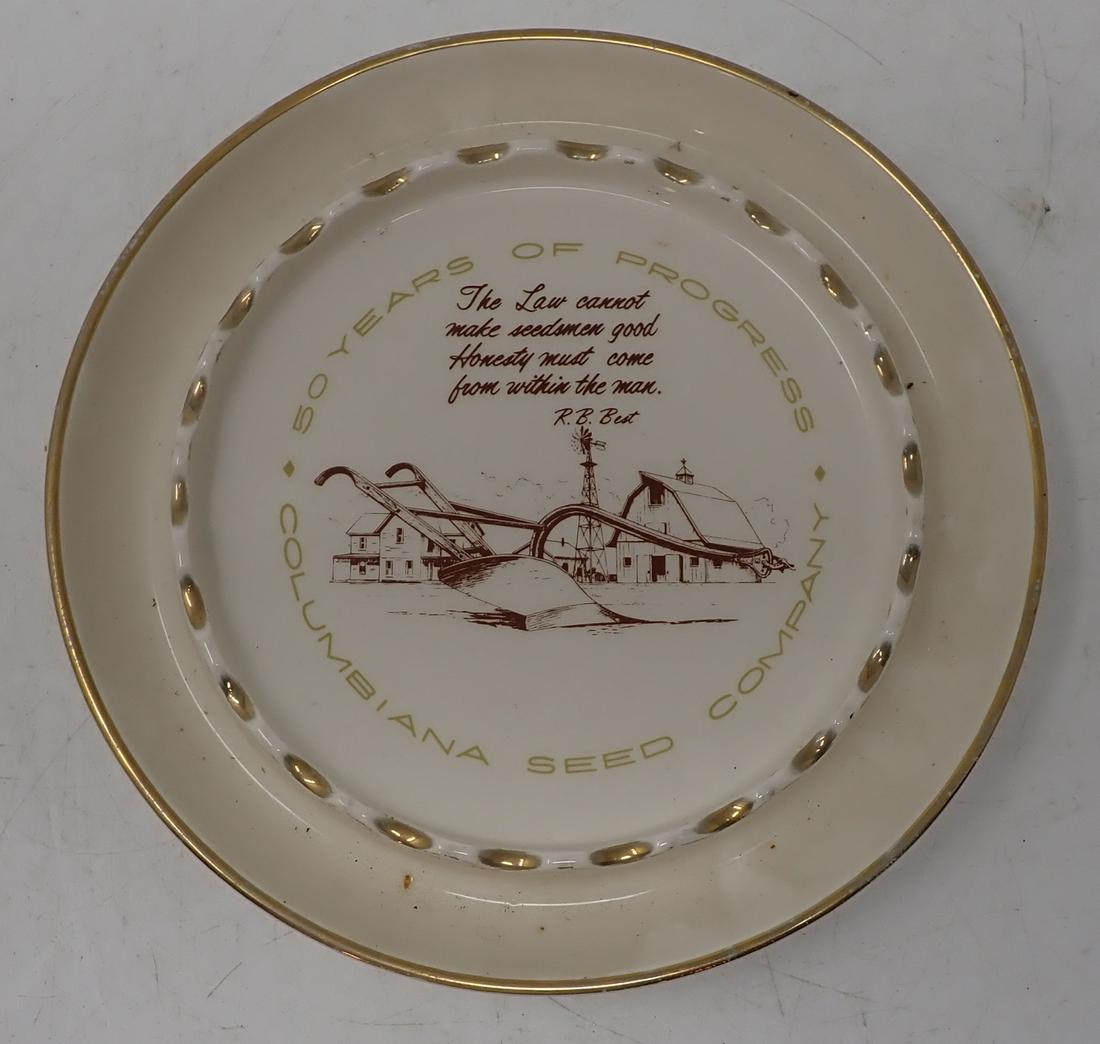 Colson Columbiana Seed Co. Ashtray (1 of 2)