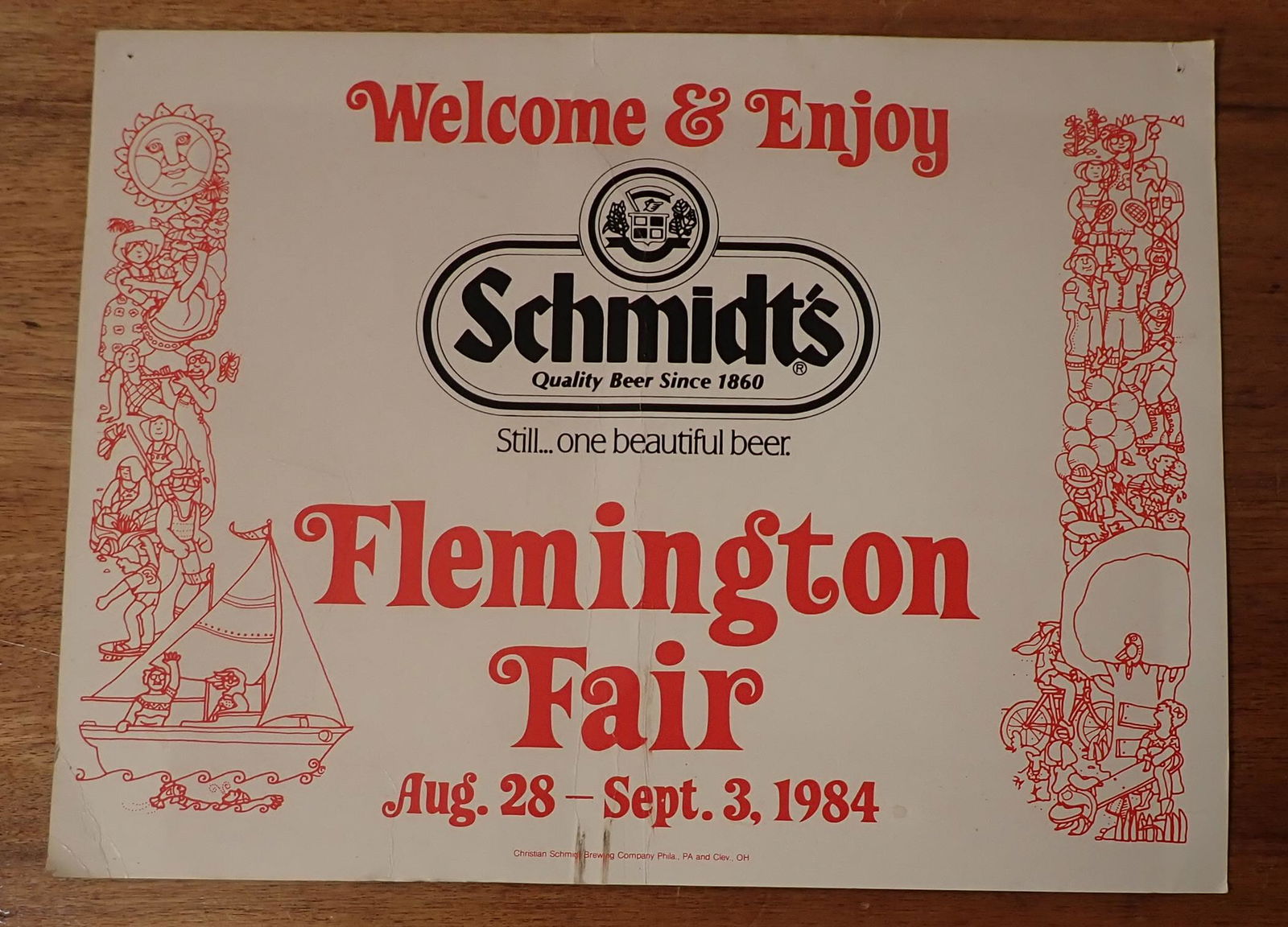 1984 Schmidts Flemington Fair Poster (1 of 1)