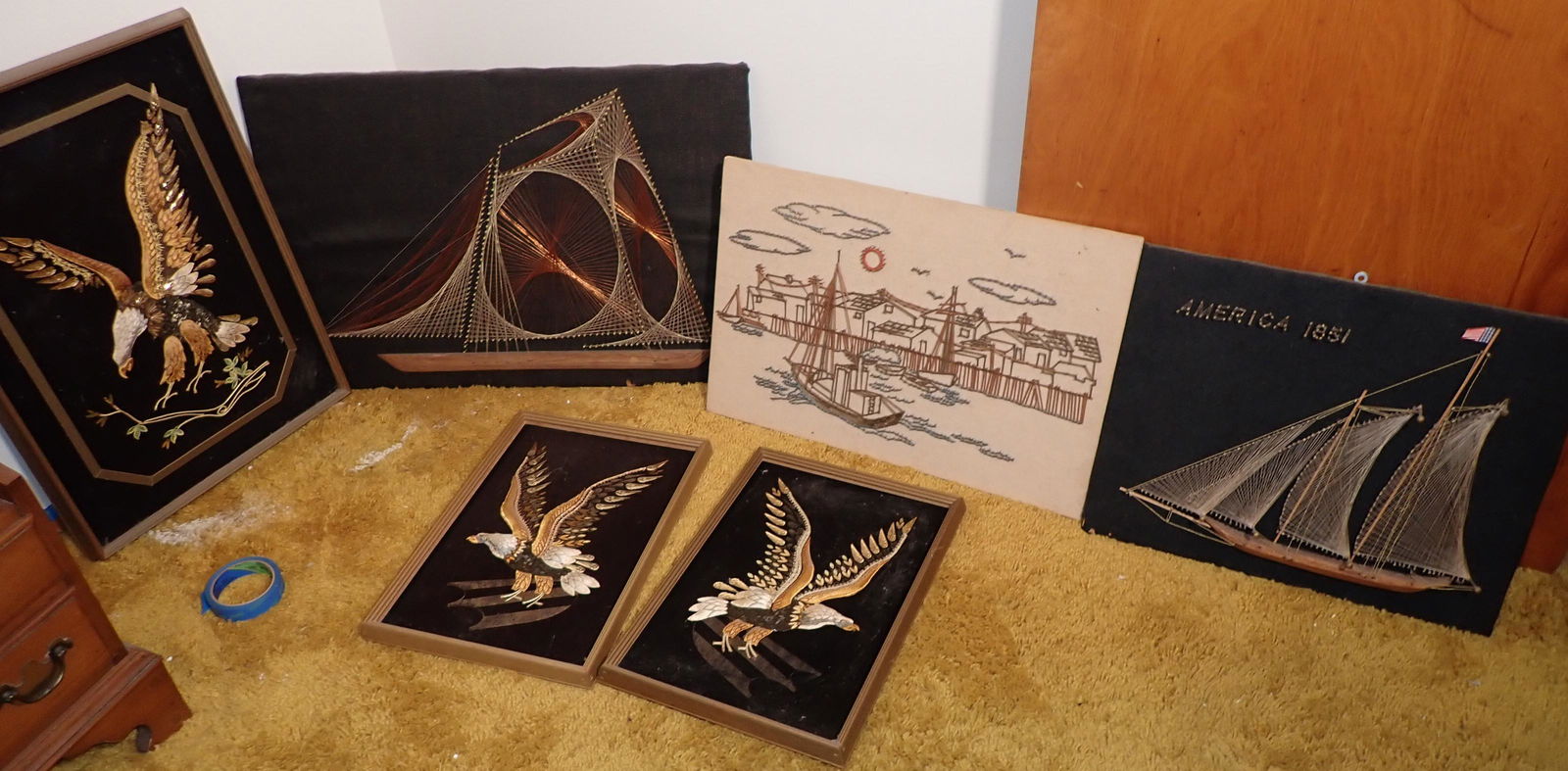 String Art & Embroidered Eagles (1 of 5)