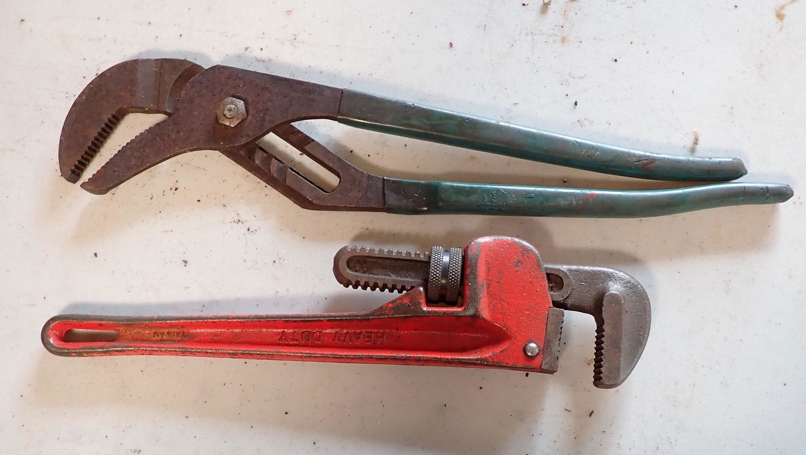 Channel Locks & 14" Pipe Wrench (1 of 1)