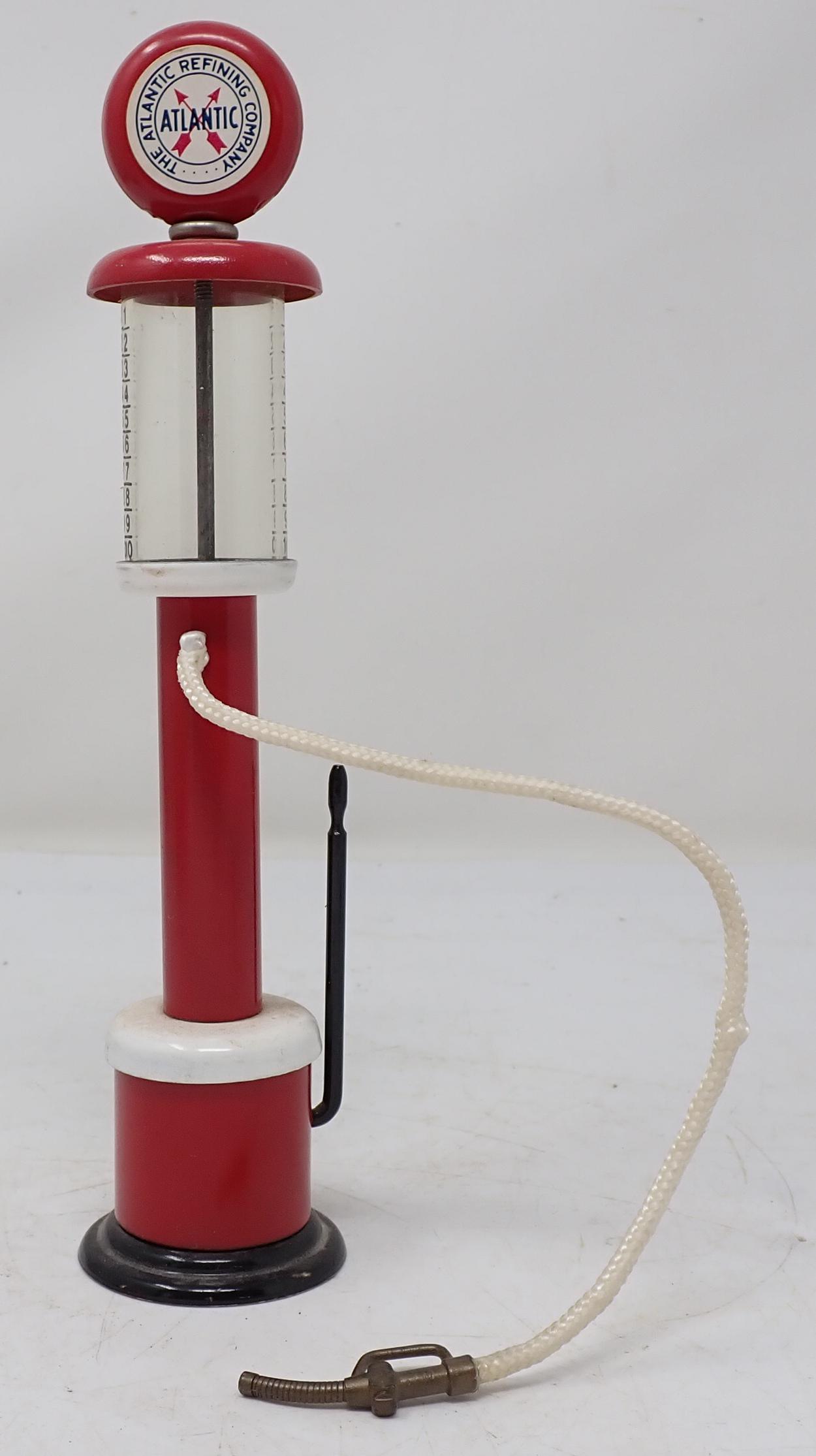 Miniature Atlantic Refining Gas Pump: Approx 7 3/4" tall