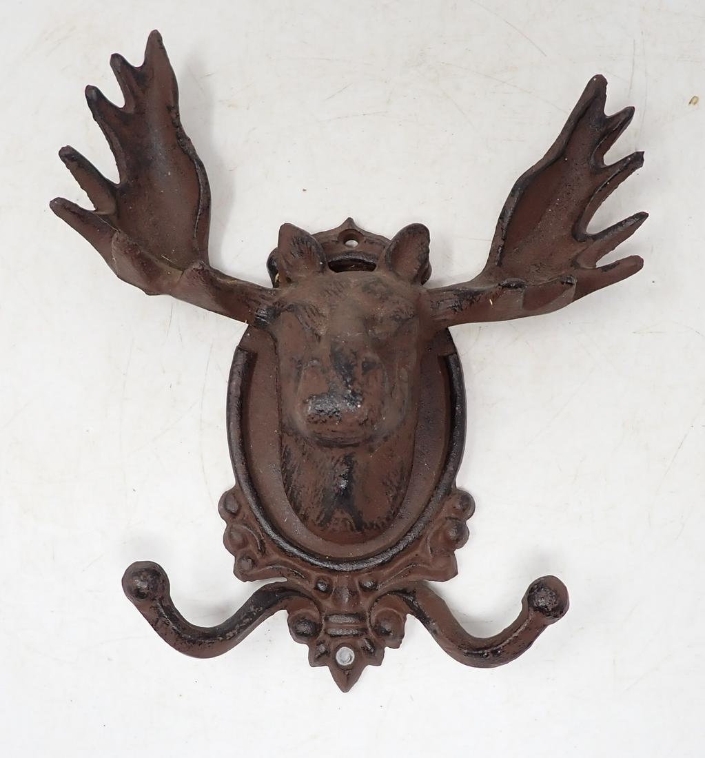 Cast Iron Moose Hat / Coat Hook (1 of 2)