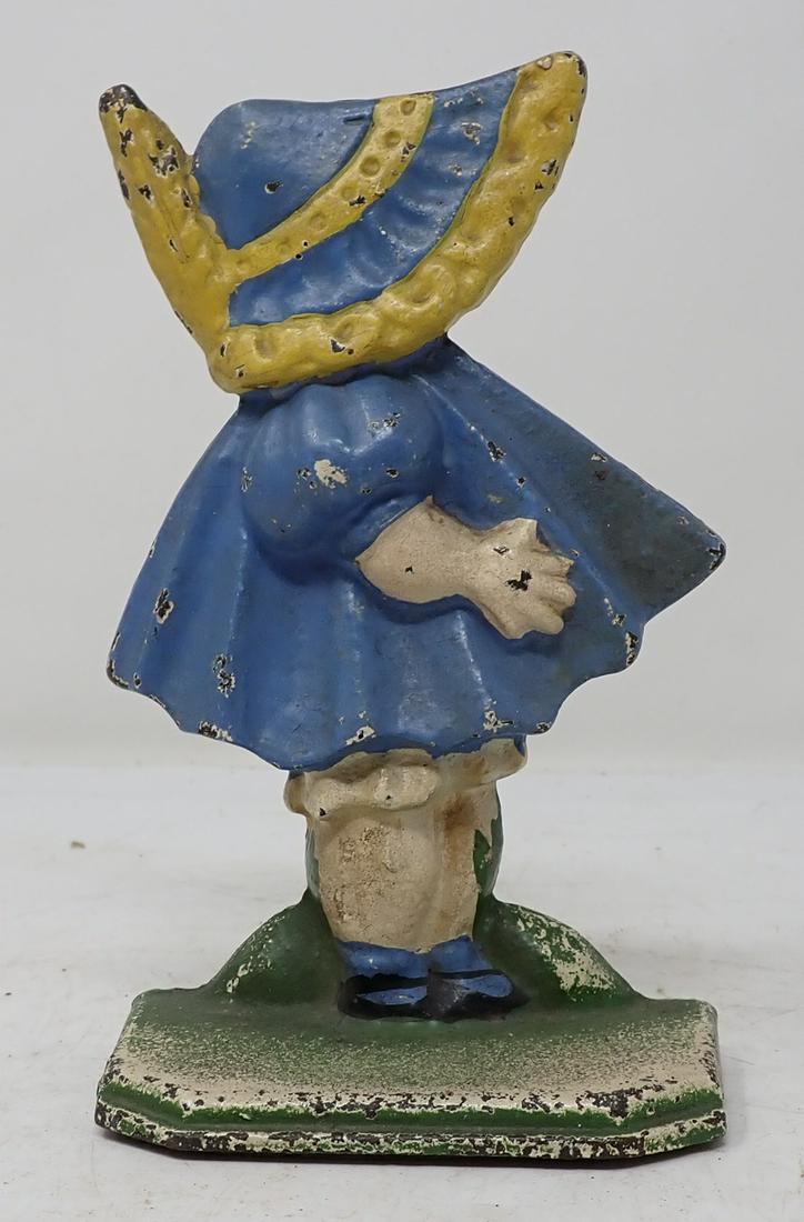 Cast Iron Doorstop: Door stop is apprx 3 5/8" x 6 1/8"