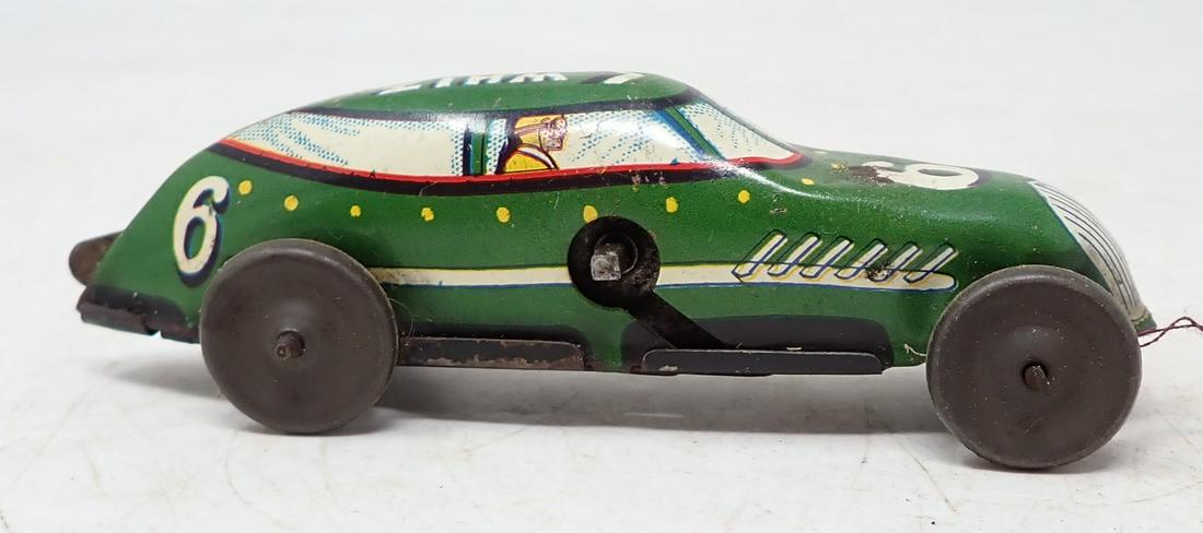 Marx Whiz Tin Windup Race Car (1 of 5)