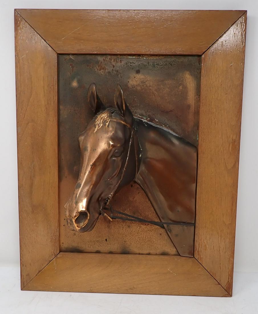 Copper Horse Framed Wall Plaque (1 of 4)