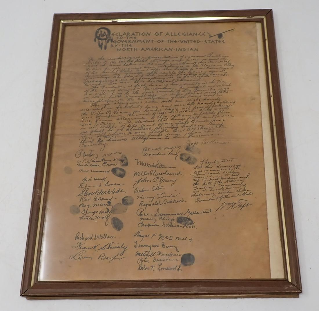 North American Indian Declaration (1 of 6)