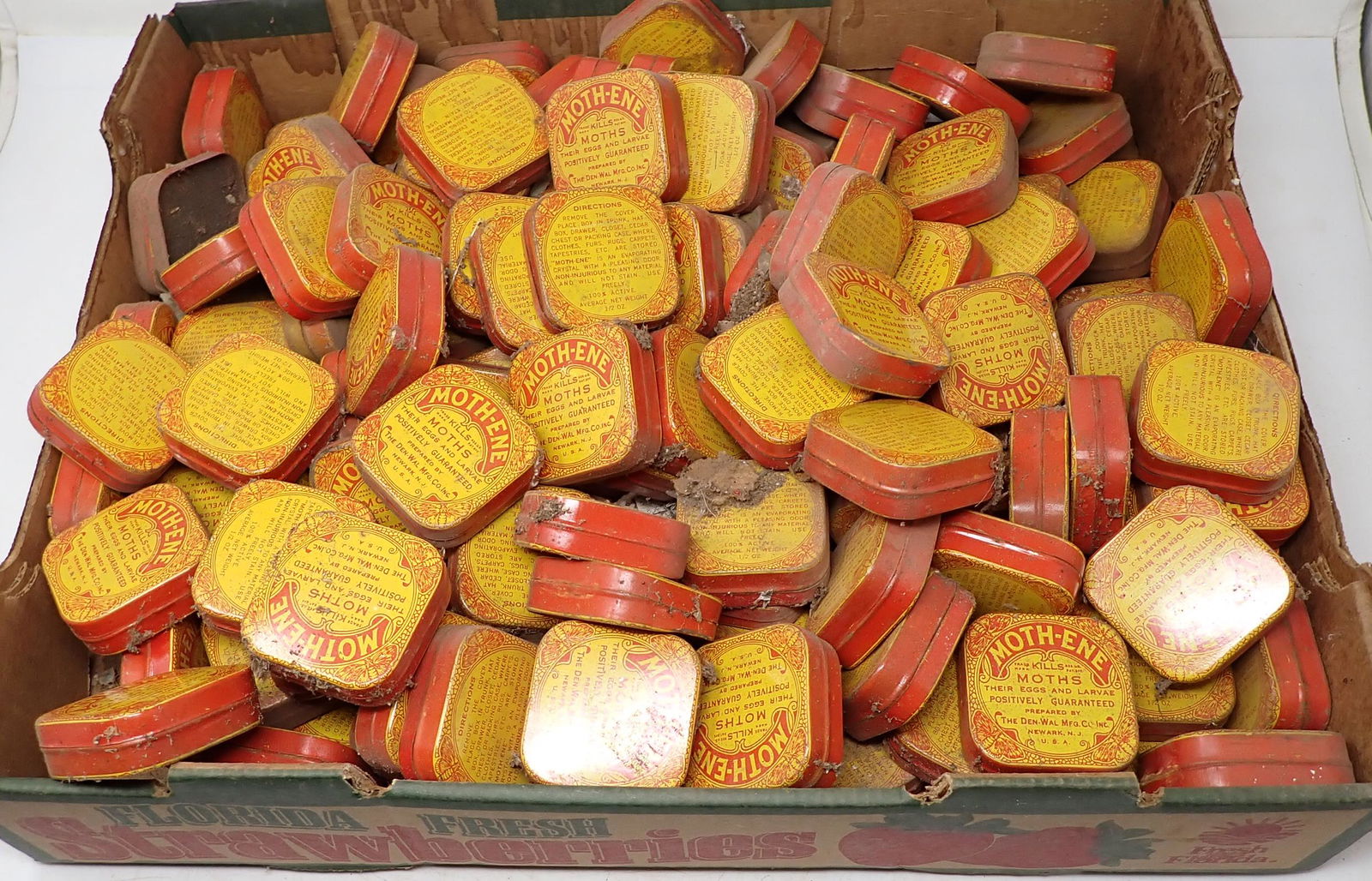 Box Full of Moth-ene Tins (1 of 2)