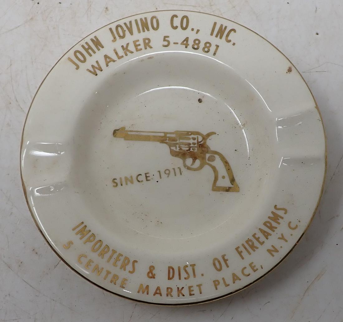 Walker NYC Gun Importer Ashtray: Approx 5 1/2" in diameter