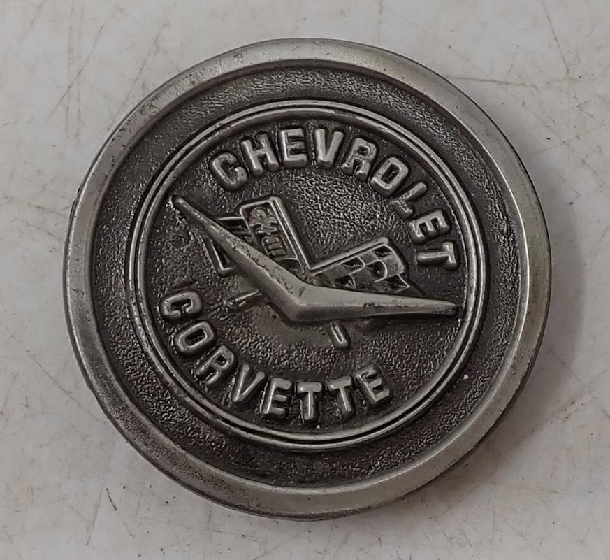 Chevrolet Corvette Belt Buckle: Approx 2 1/4" in diameter