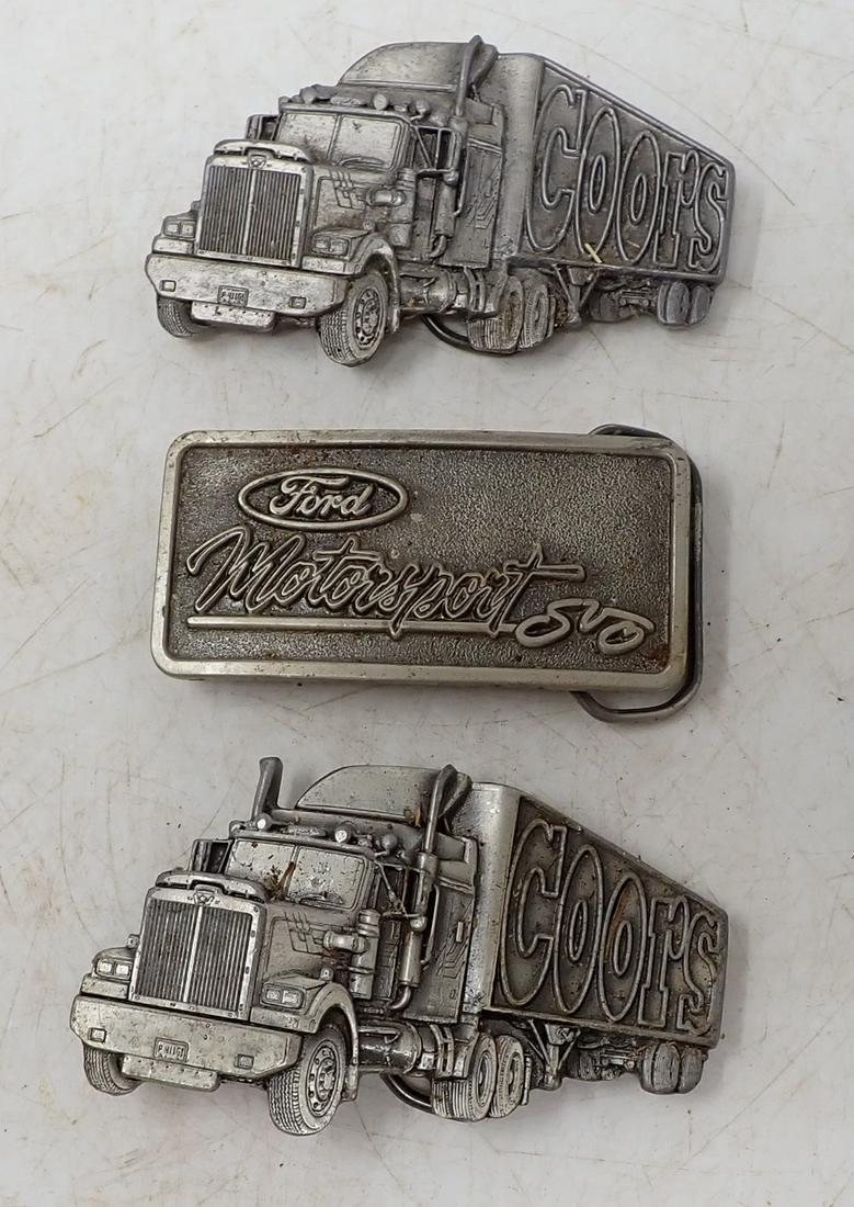 Coors Tractor Trailer & Ford Belt Buckles (1 of 1)