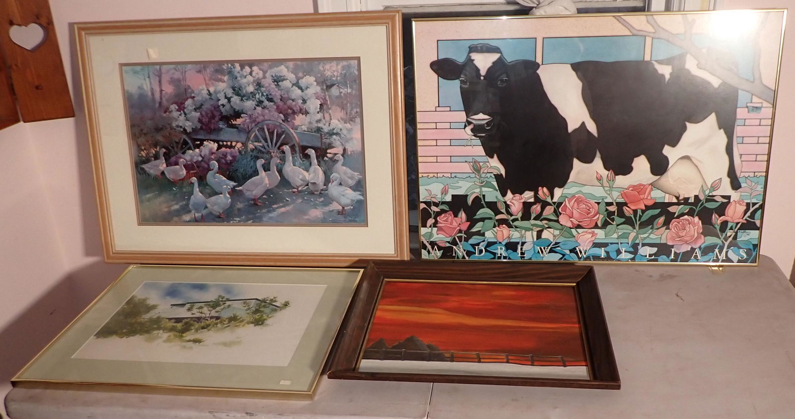 Prints Watercolor Oil on Board (1 of 5)