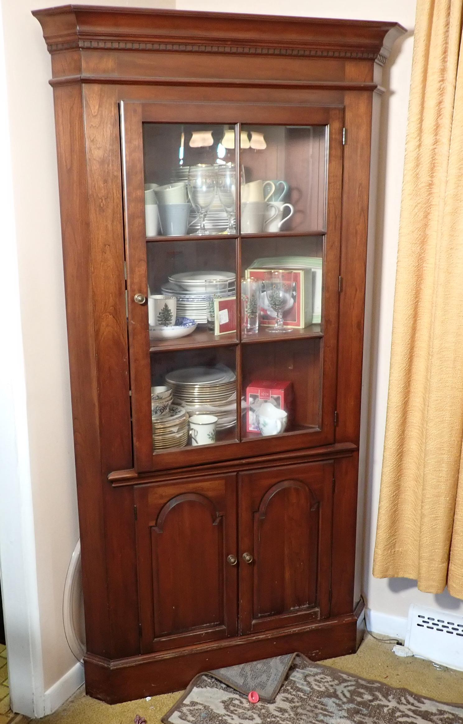 One Piece Corner Cupboard (1 of 4)