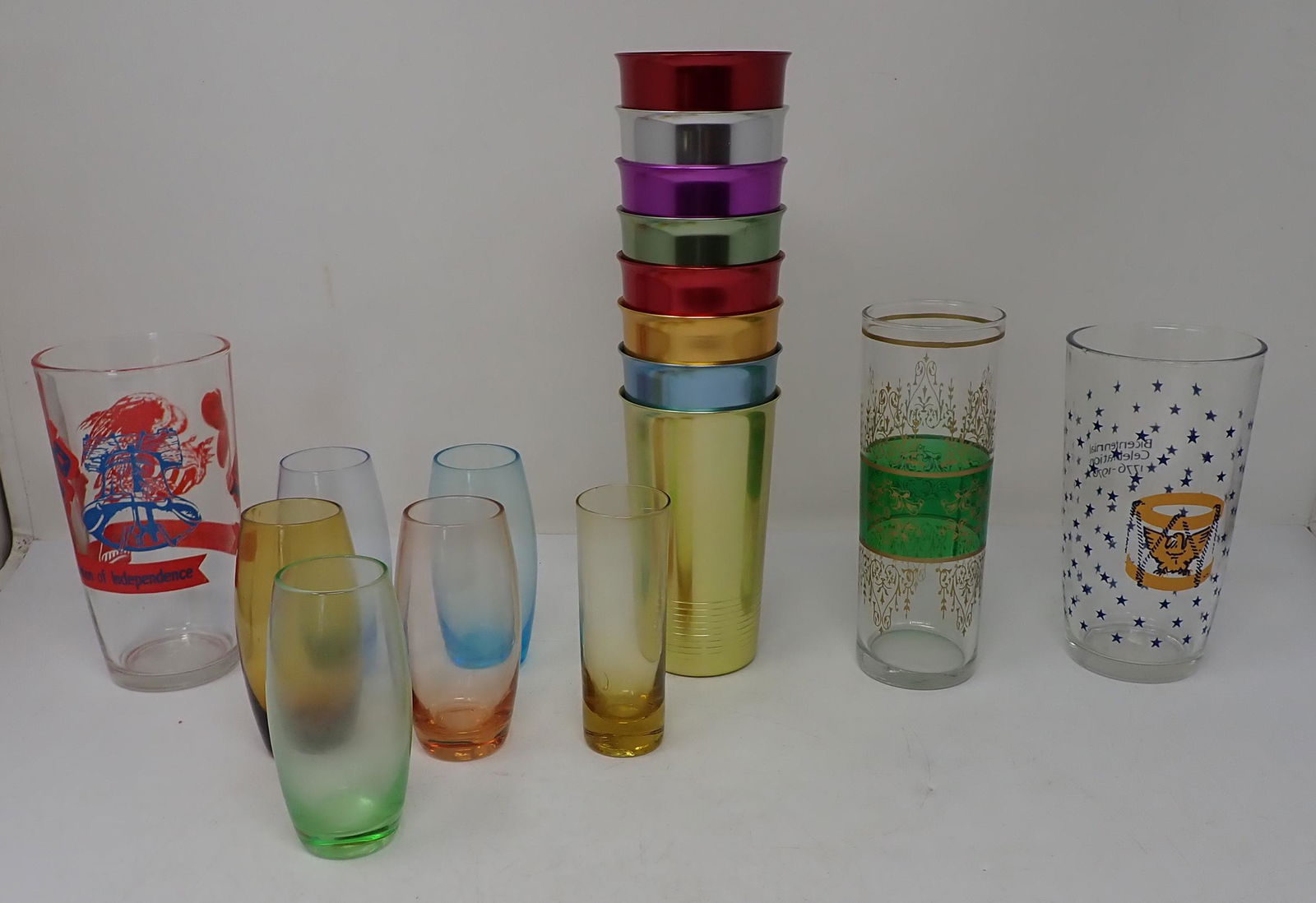 Vintage Drinking Glasses Aluminum Cups (1 of 1)