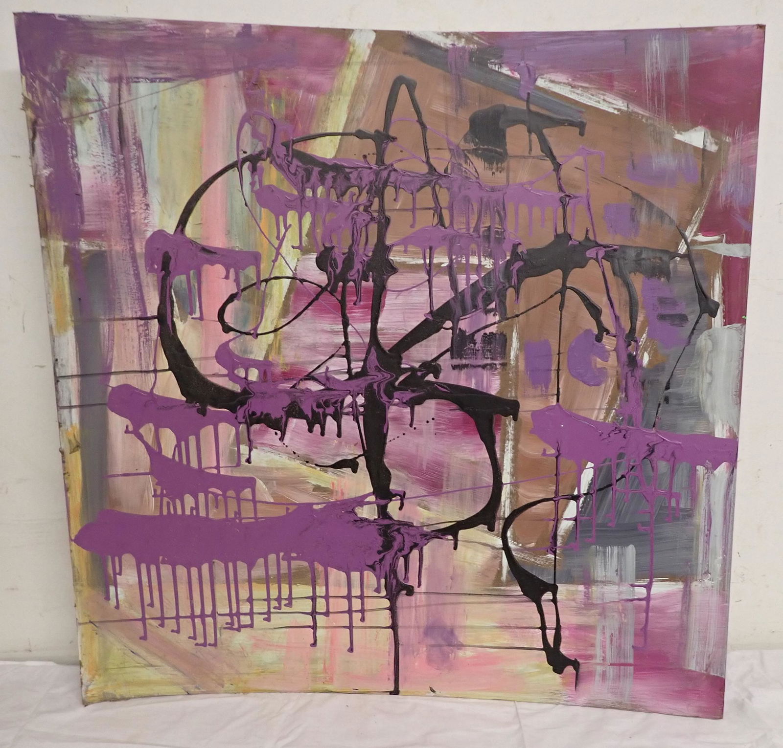 John Reilly Abstract Oil on Board (1 of 2)