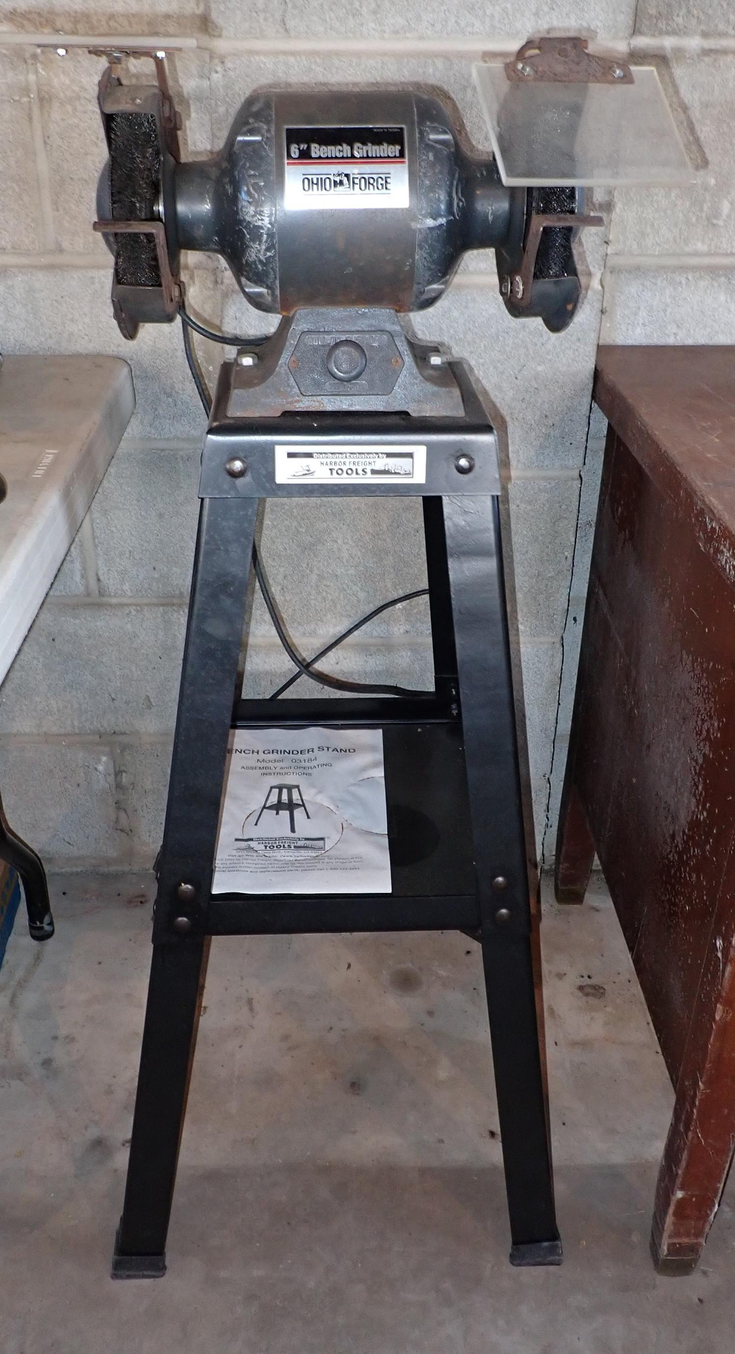 Ohio Forge 6" Bench Grinder on Stand (1 of 2)