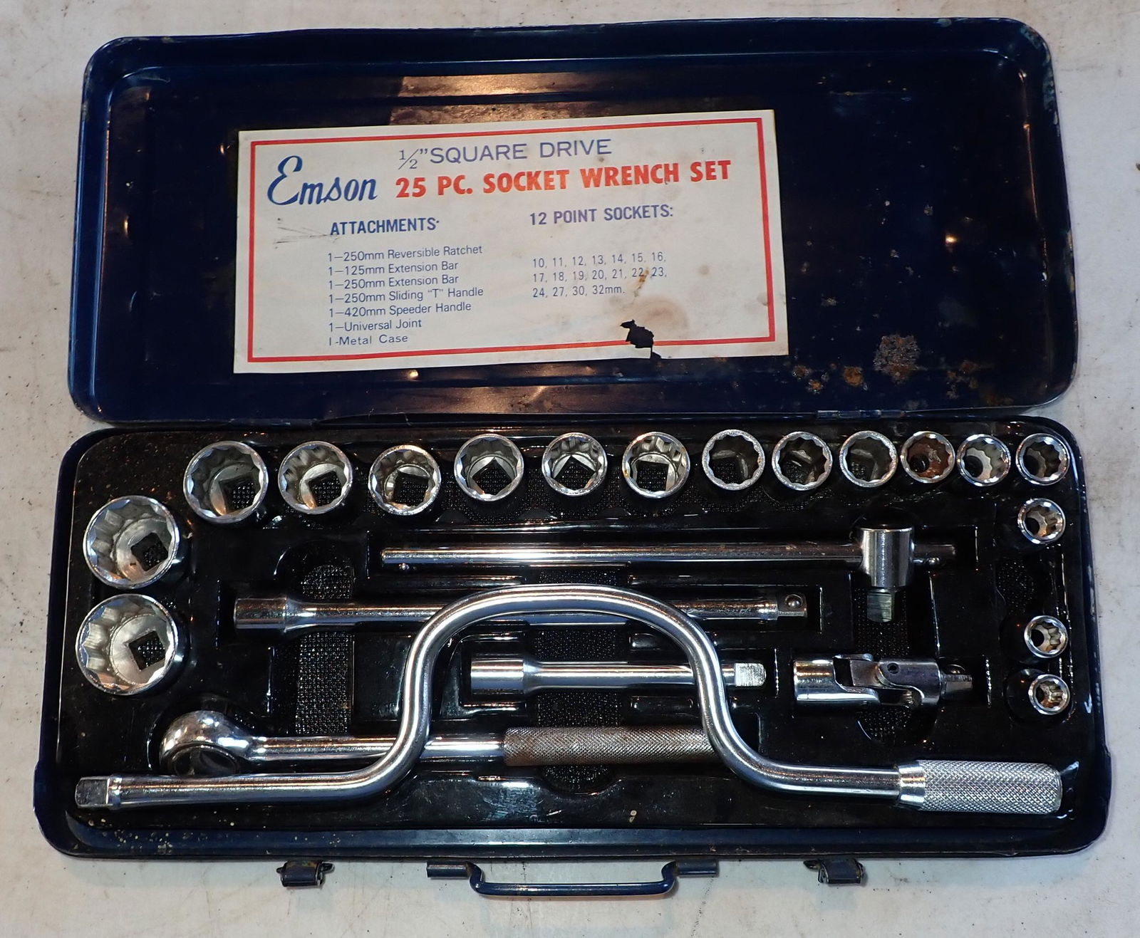 Emson Socket Set 1/2" Drive (1 of 1)