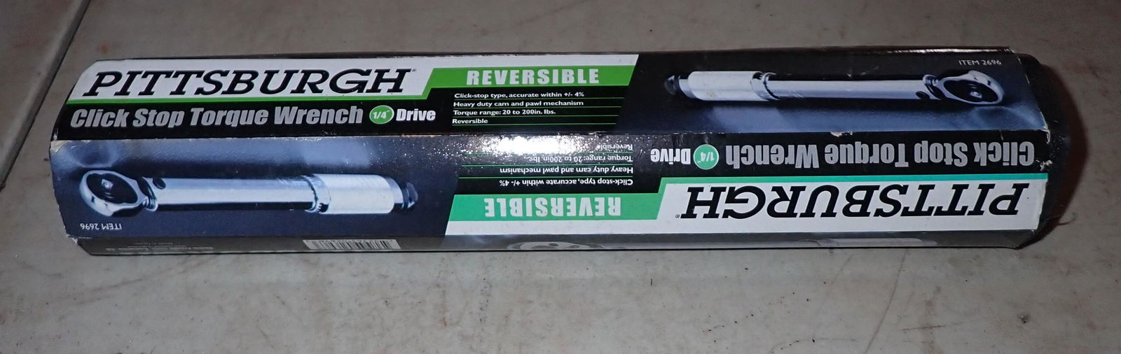 Pittsburgh 1/4" Drive Torque Wrench (1 of 3)