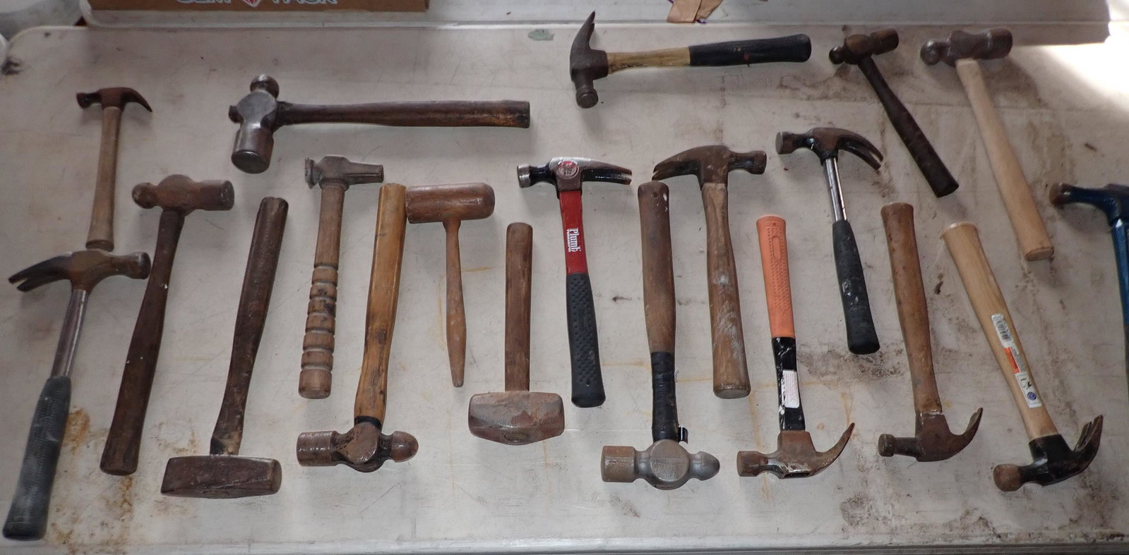 Table Contents of Hammers: Getting all hammers pictured