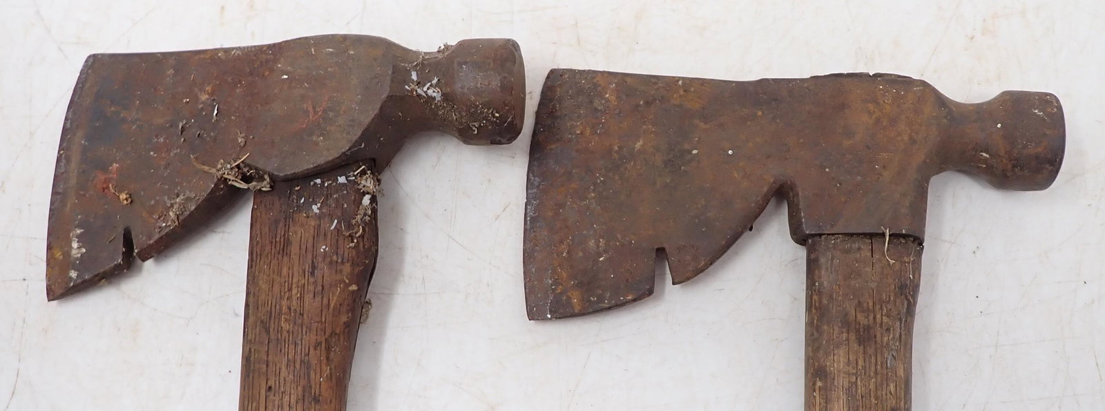 2 Axes: Head on right one is approx 3 1/4" x 6 1/2" x 14 1/4".