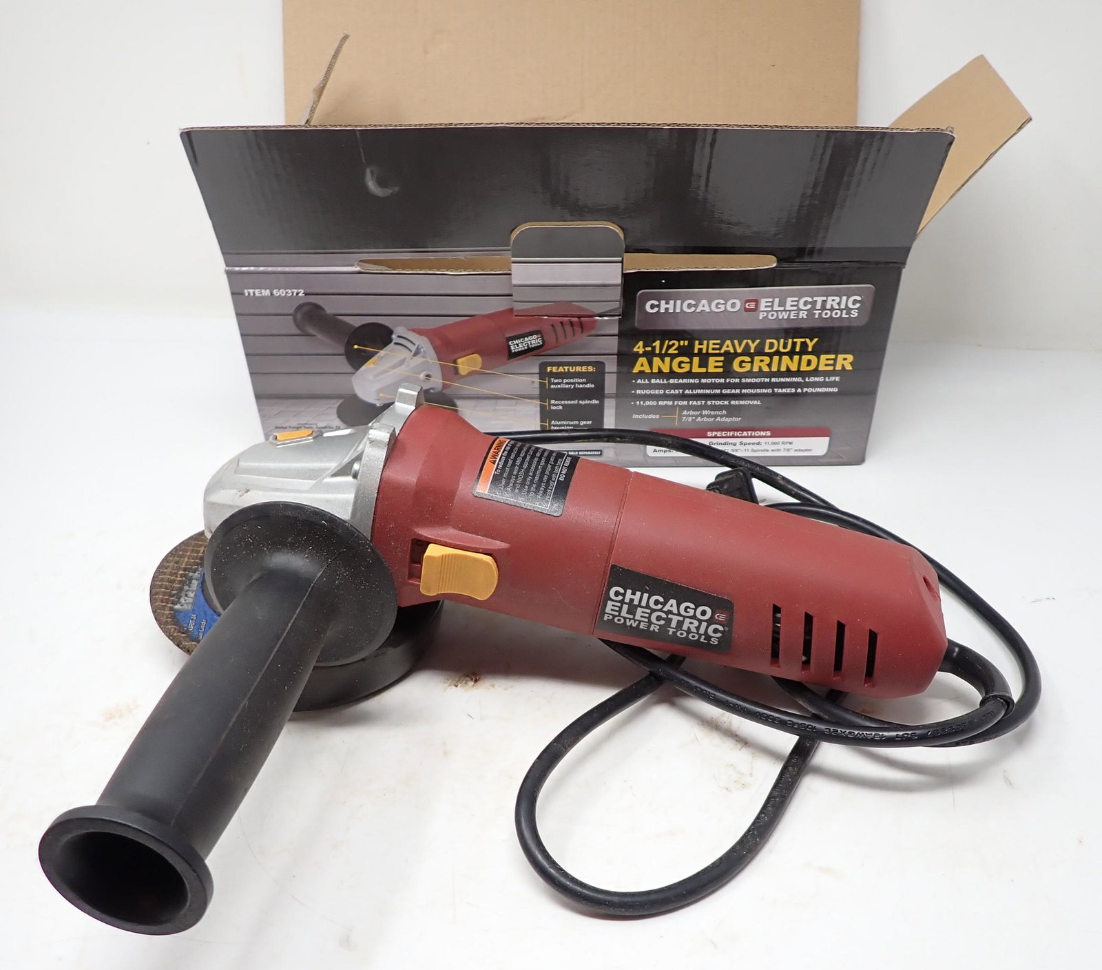 Chicago Electric 4 1/2" Angle Grinder (1 of 2)