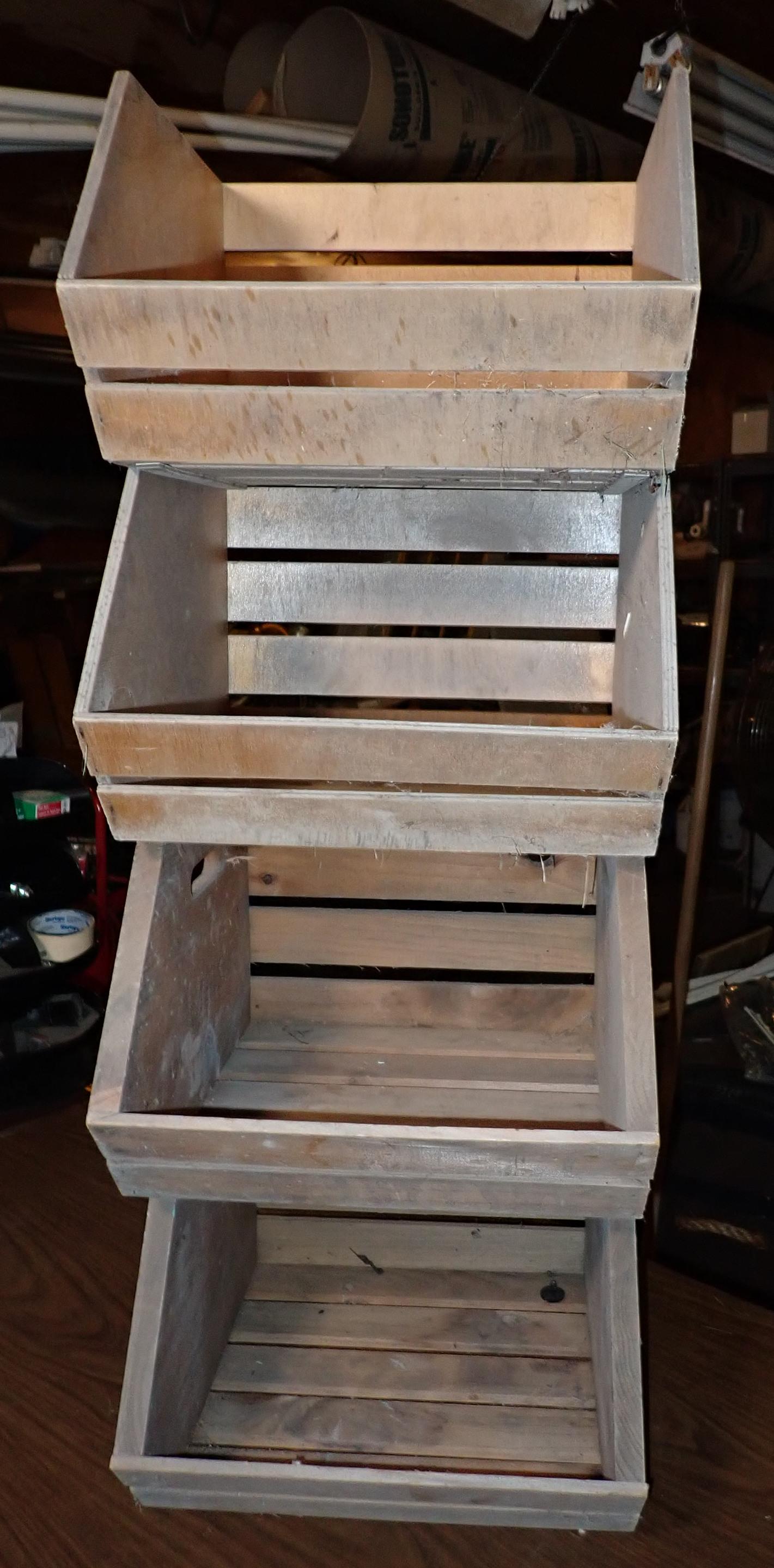 Stacking Wood Bins (1 of 2)