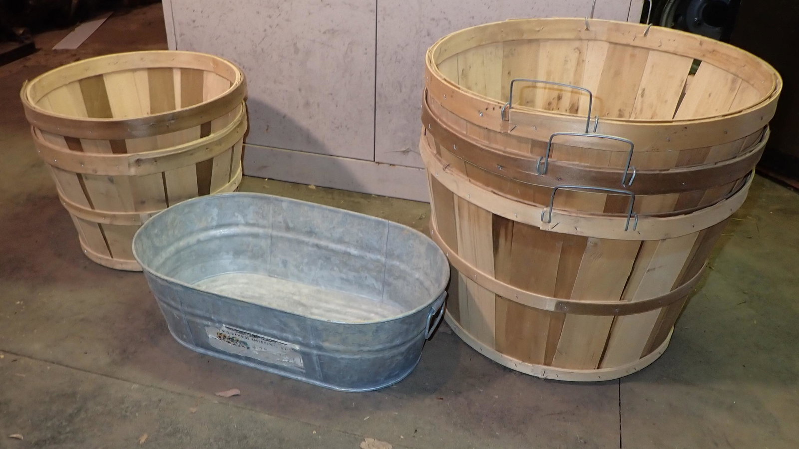 Fruit Baskets and Galvanized Tub (1 of 2)