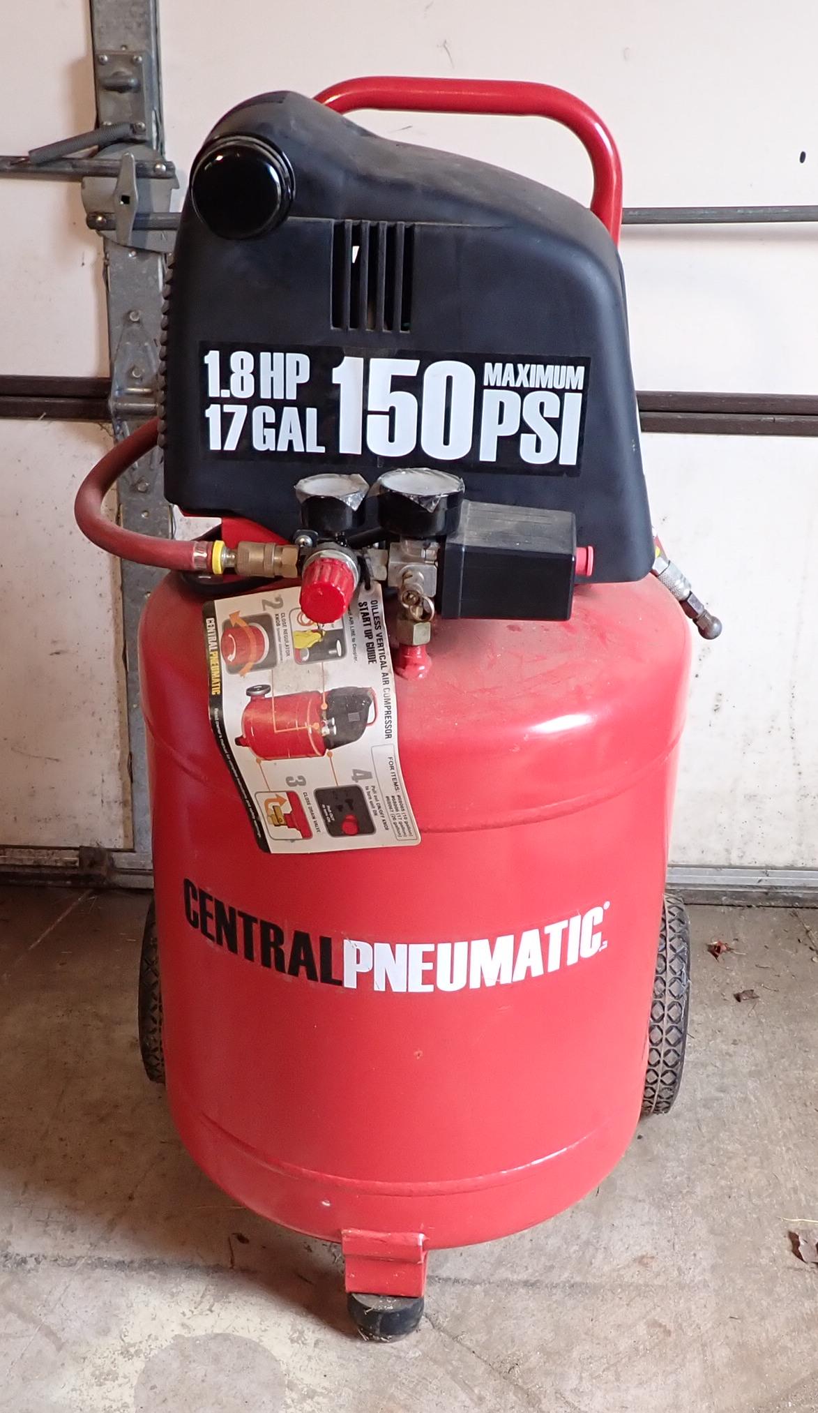 Central pneumatic on sale 150 psi