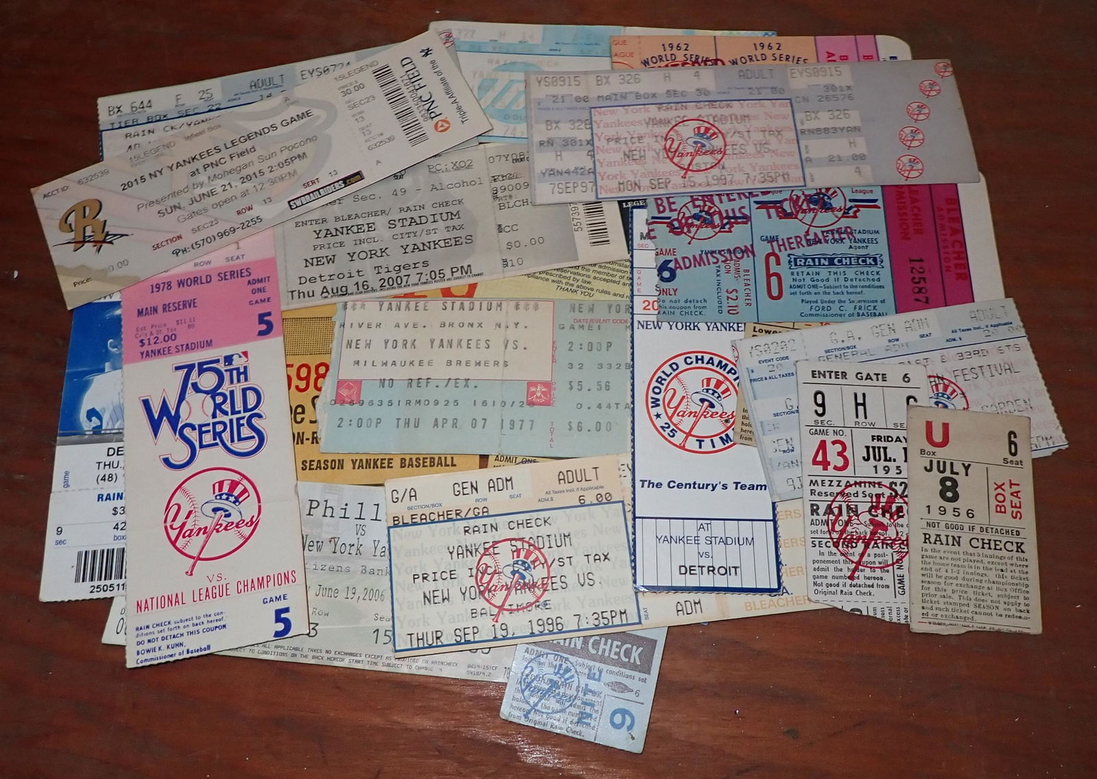 Yankees Baseball & Misc Ticket Stubs (1 of 5)