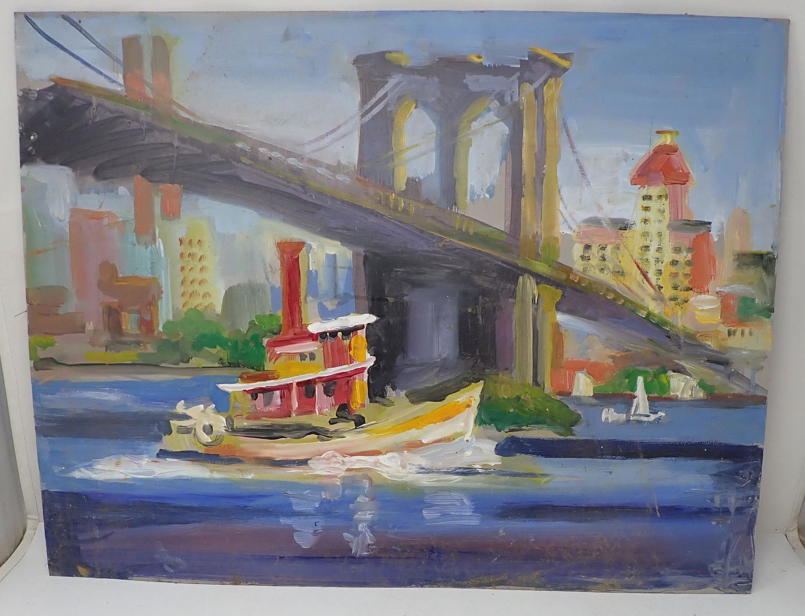 John Reilly Brooklyn Bridge Oil Painting (1 of 4)