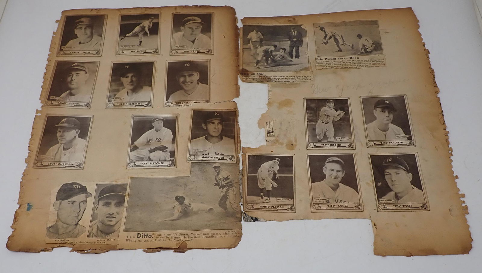 1939 / 1940's Baseball Cards (1 of 5)