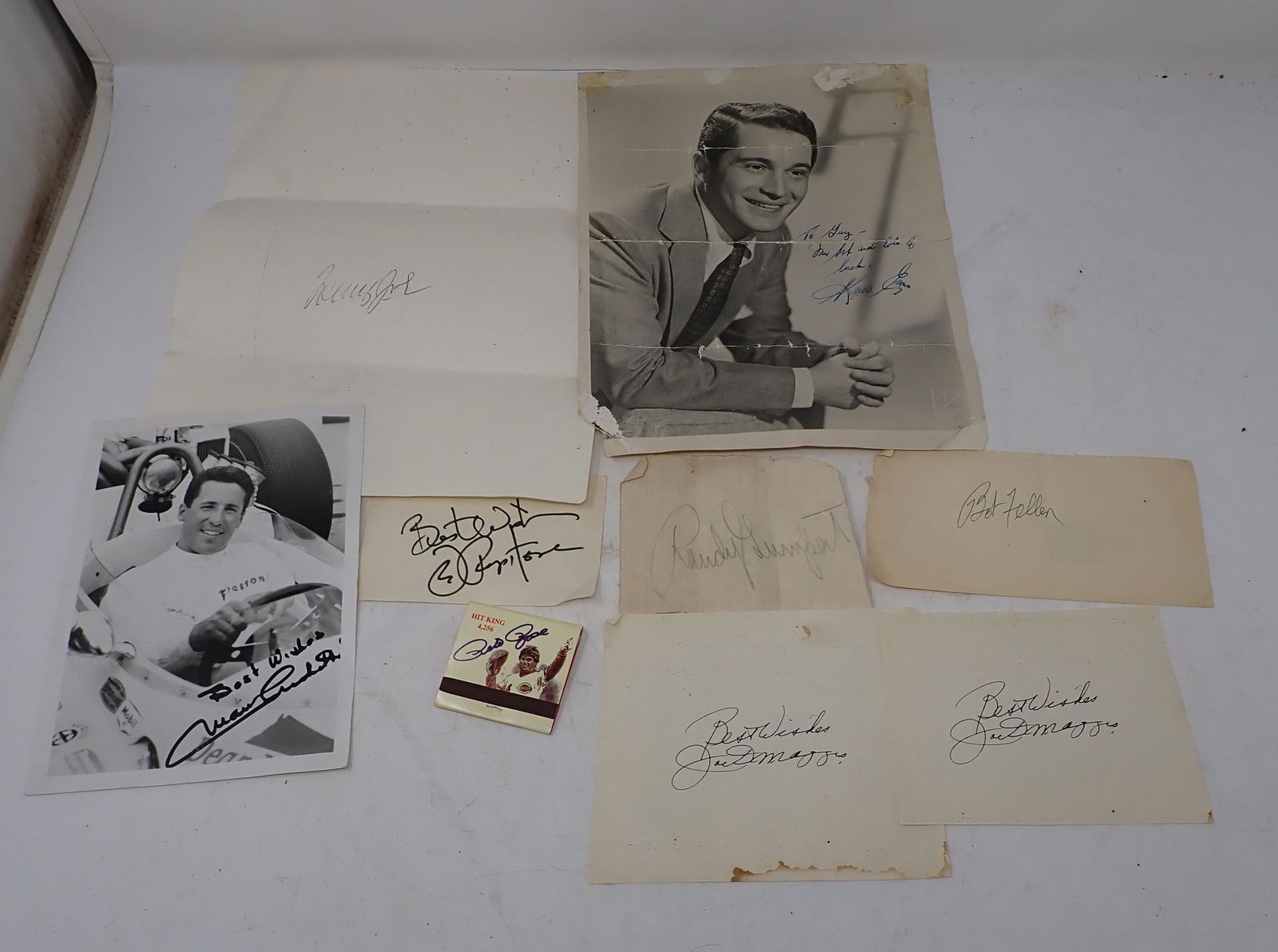 Joe Dimaggio Mario Andretti Autographs (1 of 6)