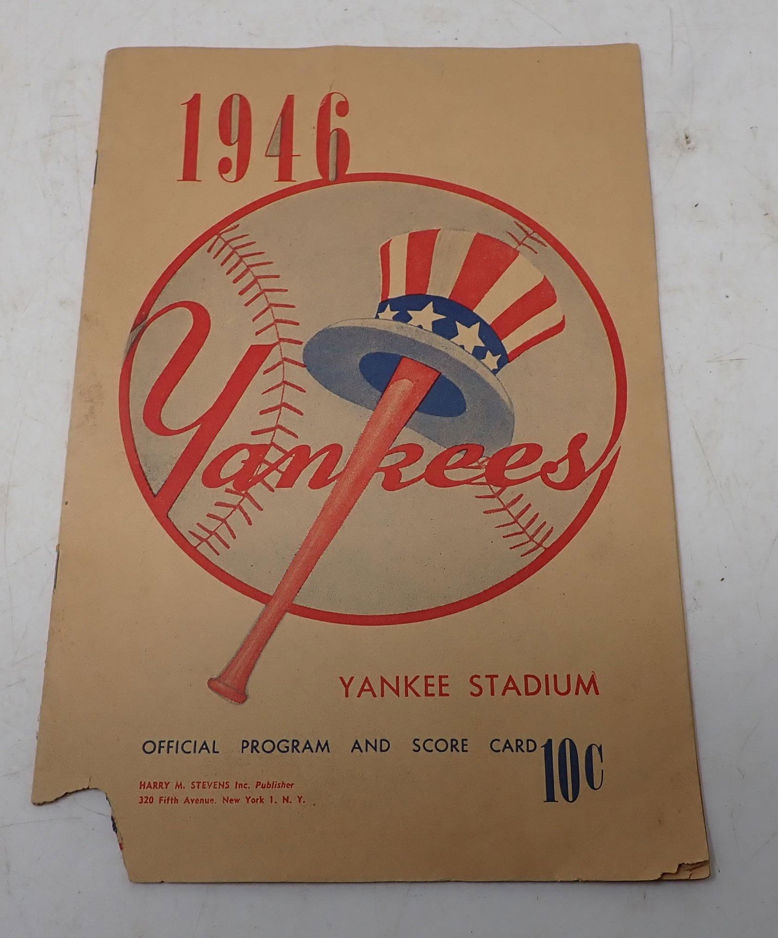 1946 Yankee Stadium Baseball Program (1 of 3)