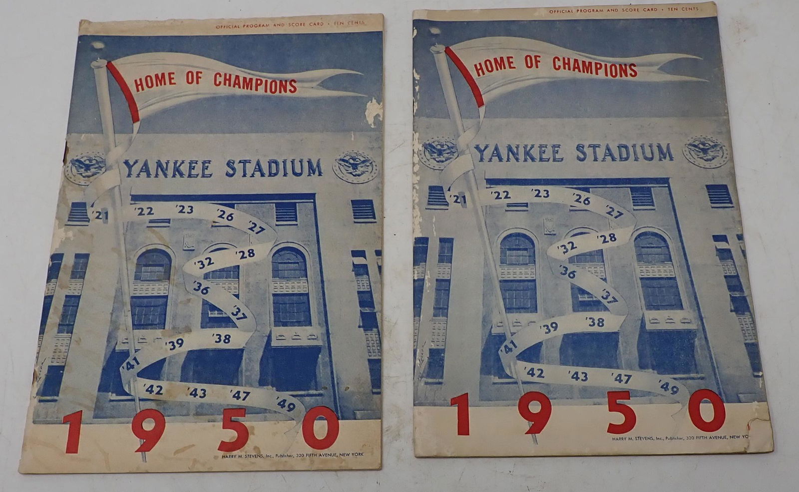 Two 1950 New York Yankees Baseball Programs (1 of 7)