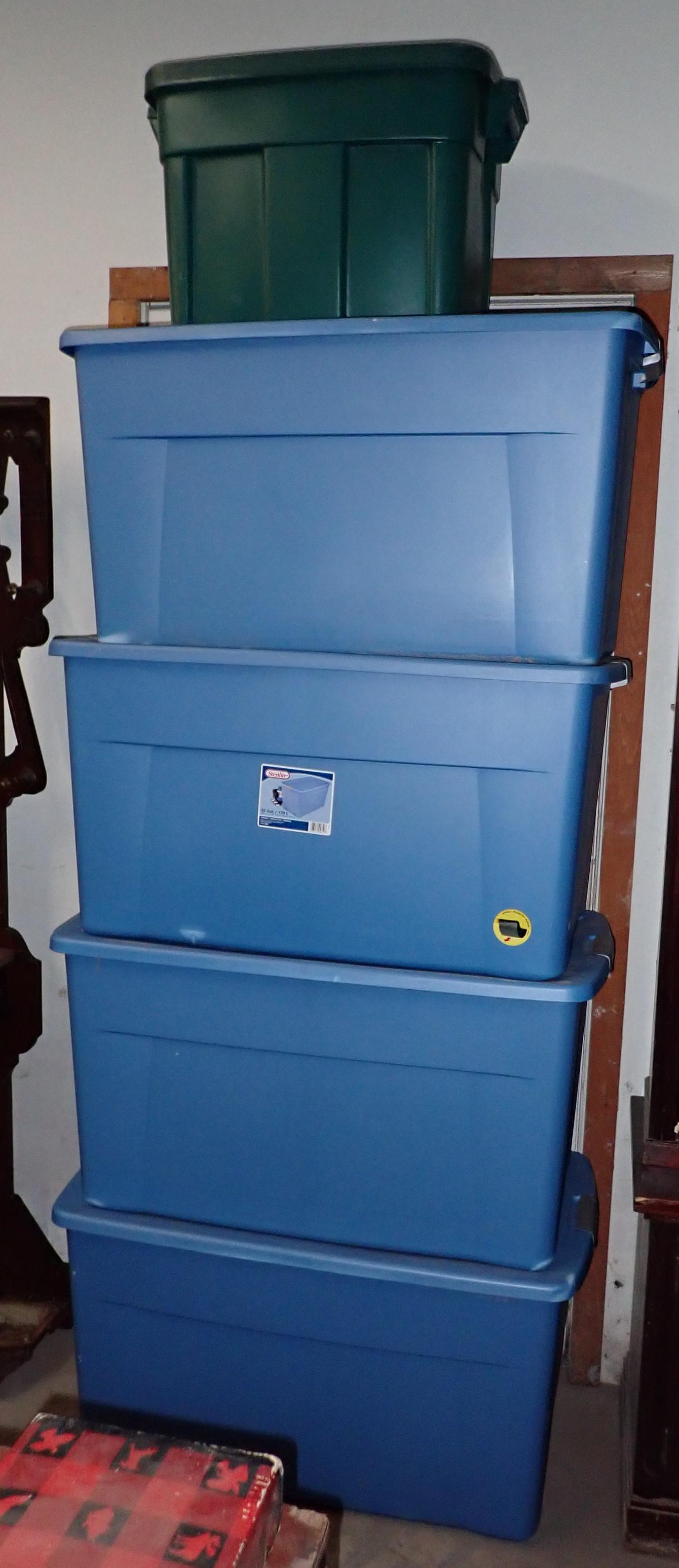 5 Plastic Totes (1 of 1)