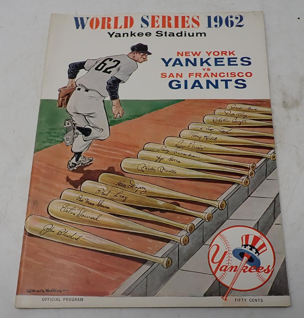 1962 Yankees Giants World Series Program (1 of 2)