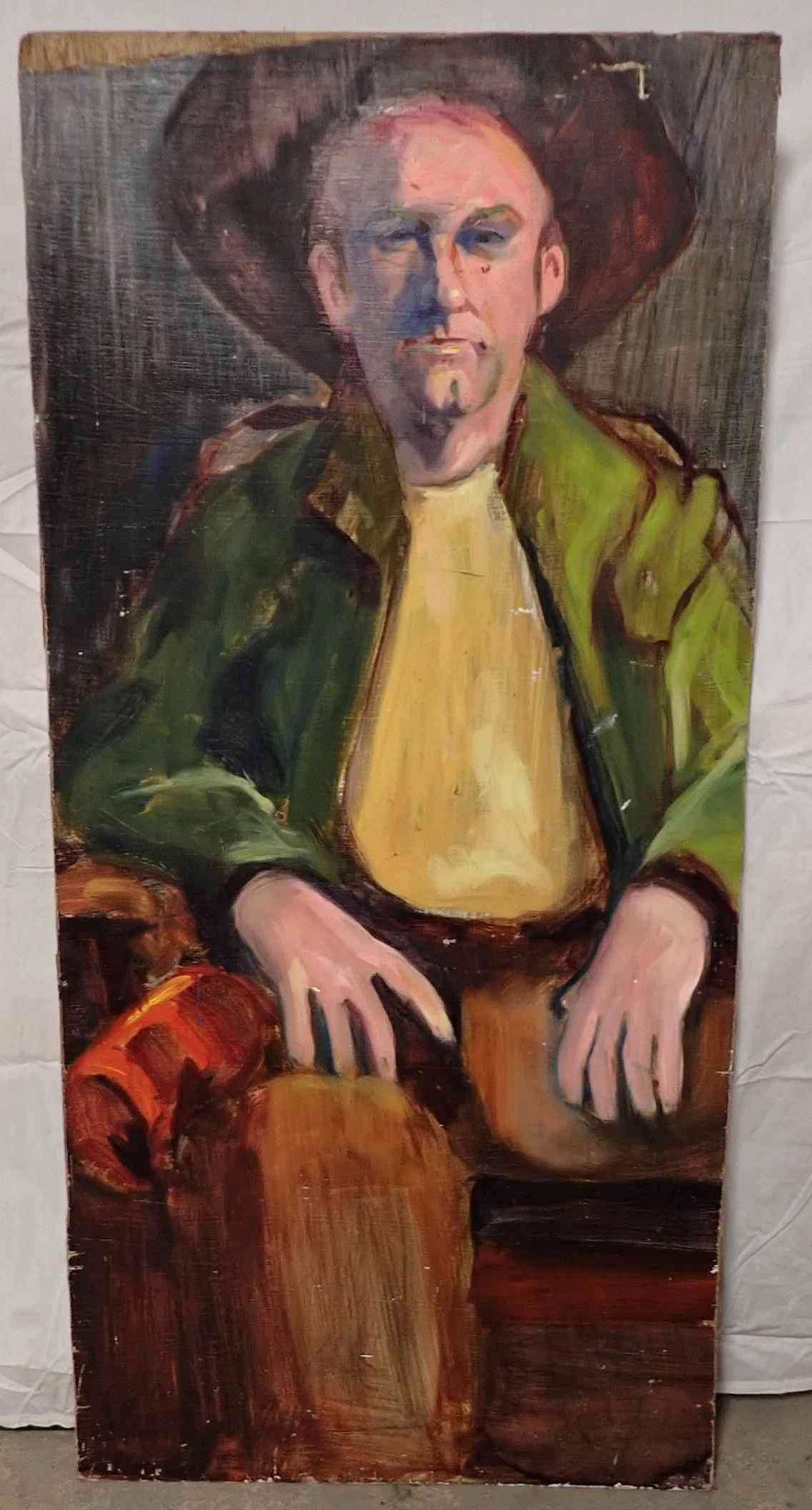 Double Sided John Reilly Portrait Paintings (1 of 8)