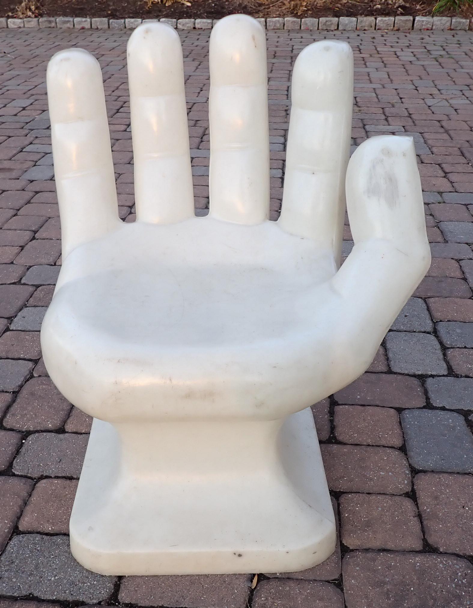 Vintage plastic sale hand chair