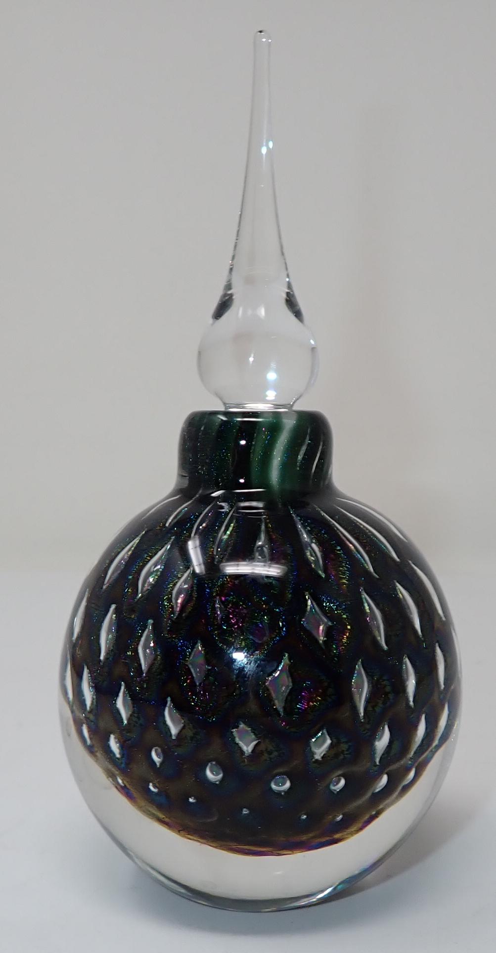 Vandermark Art Glass Perfume Bottle (1 of 2)