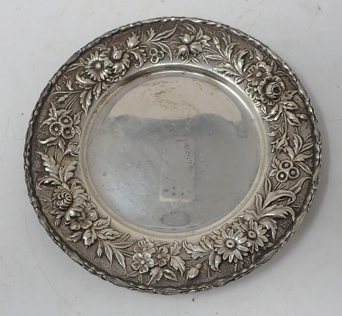 S. Kirk & Son Sterling Silver Repousse Plate (1 of 3)