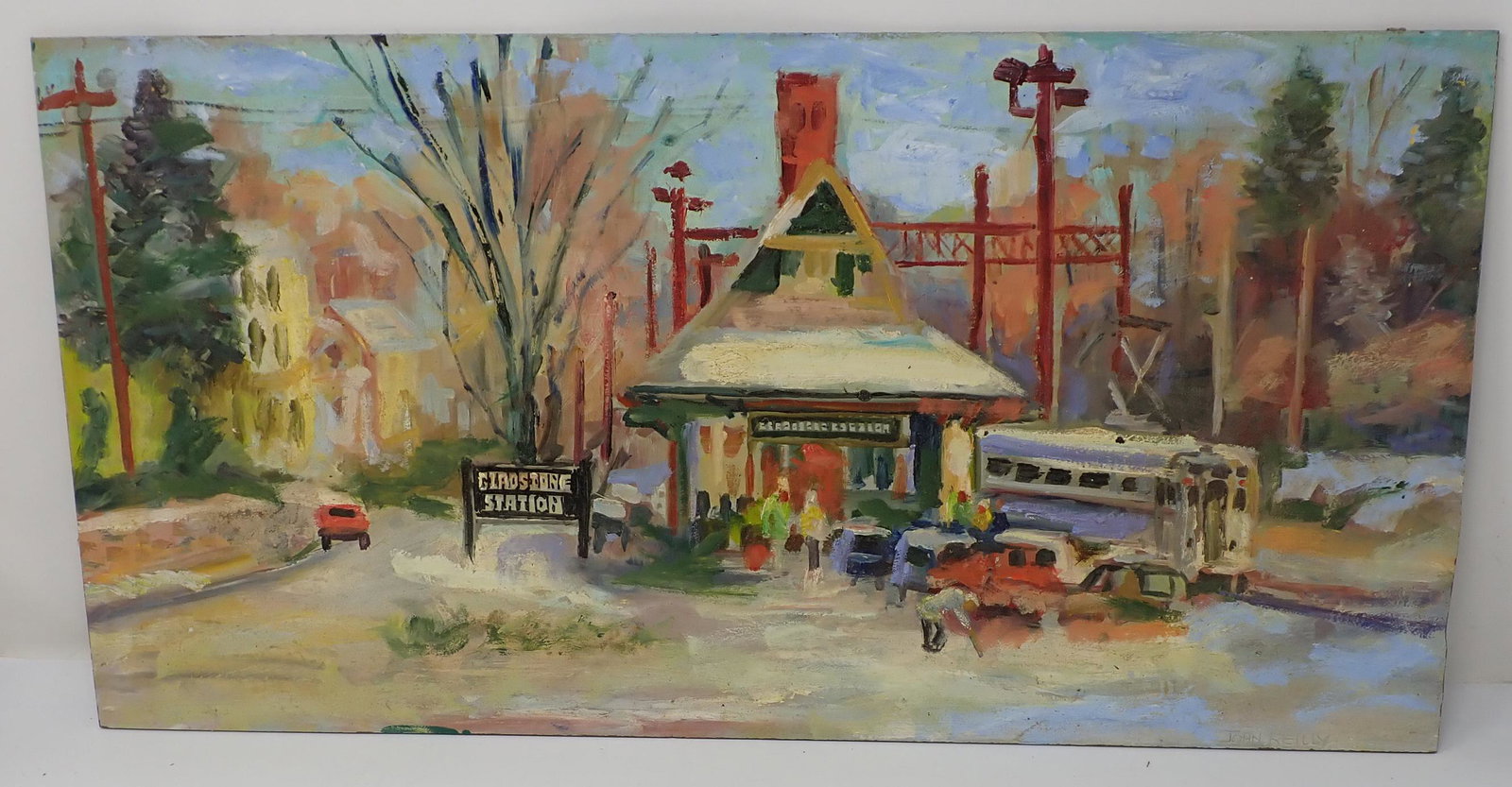 John Reilly Gladstone Station NJ Oil Painting (1 of 5)