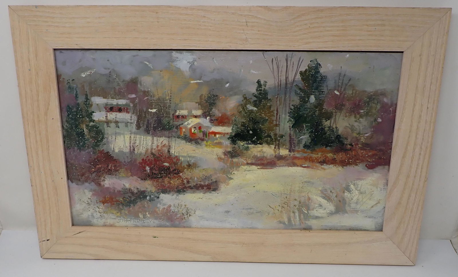John Reilly Country Winter Scene Painting (1 of 4)