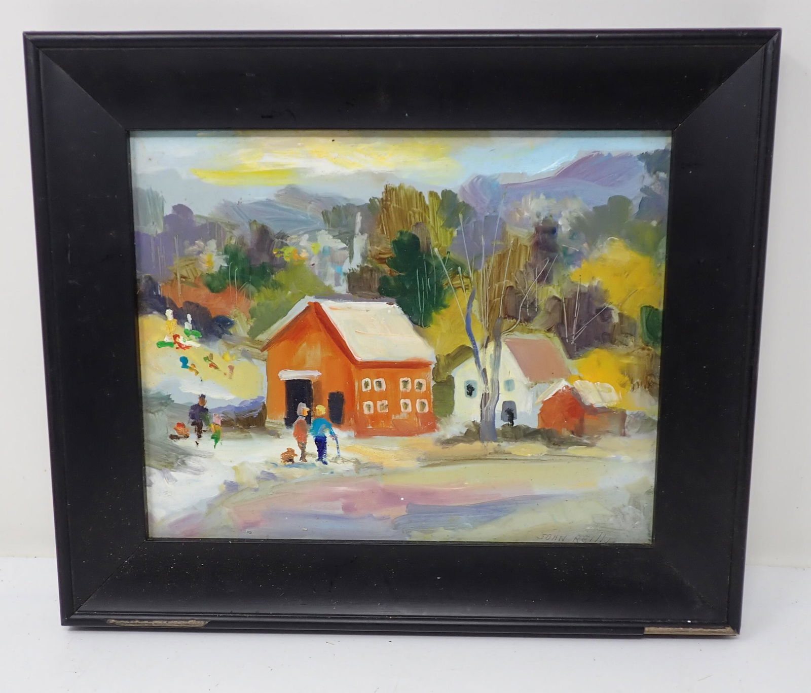 John Reilly Country Winter Scene Painting (1 of 4)