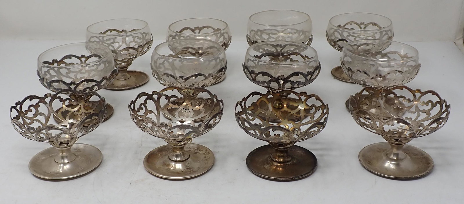 12 Sterling Silver Cordial Cups 1906 (1 of 4)